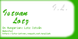 istvan lotz business card