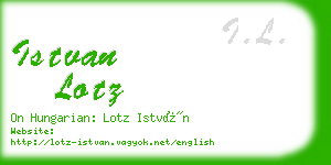 istvan lotz business card
